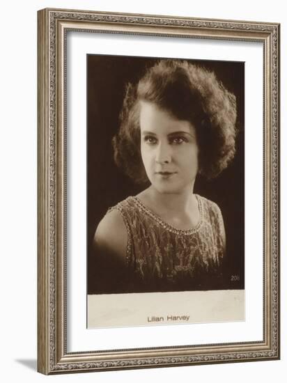 Lilian Harvey, English Actress and Film Star-null-Framed Photographic Print