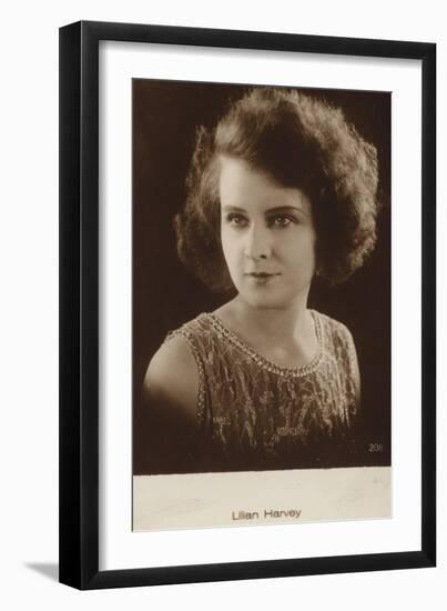 Lilian Harvey, English Actress and Film Star-null-Framed Photographic Print