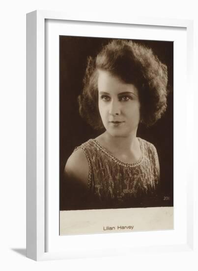 Lilian Harvey, English Actress and Film Star-null-Framed Photographic Print