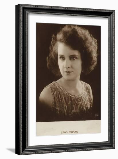 Lilian Harvey, English Actress and Film Star-null-Framed Photographic Print