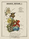 Cartoon Map Of Ireland As a Man With a Child-Lilian Lancaster-Framed Giclee Print