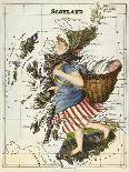 Map Of Ireland Representing St Patrick Driving Out the Snakes-Lilian Lancaster-Giclee Print