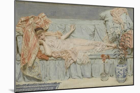 Lilies, 1866 (Oil on Canvas)-Albert Joseph Moore-Mounted Giclee Print