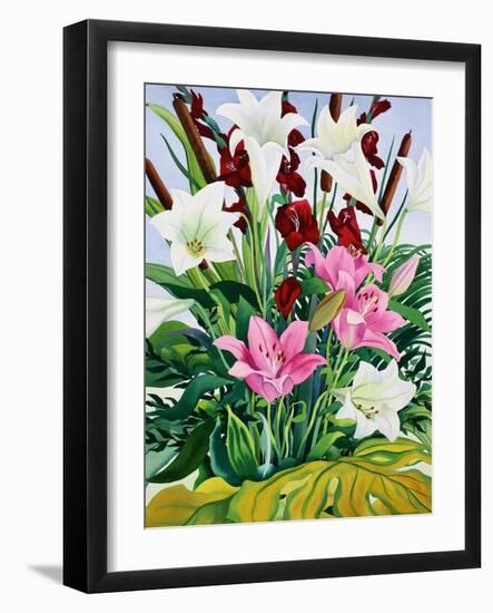 Lilies and Bullrushes-Christopher Ryland-Framed Giclee Print