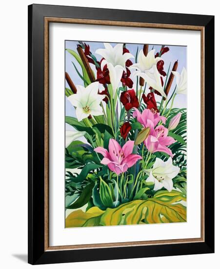 Lilies and Bullrushes-Christopher Ryland-Framed Giclee Print