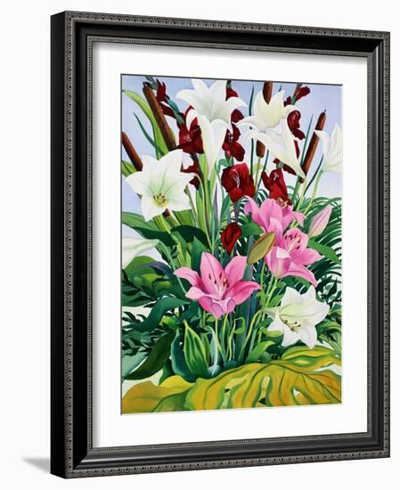 Lilies and Bullrushes-Christopher Ryland-Framed Giclee Print