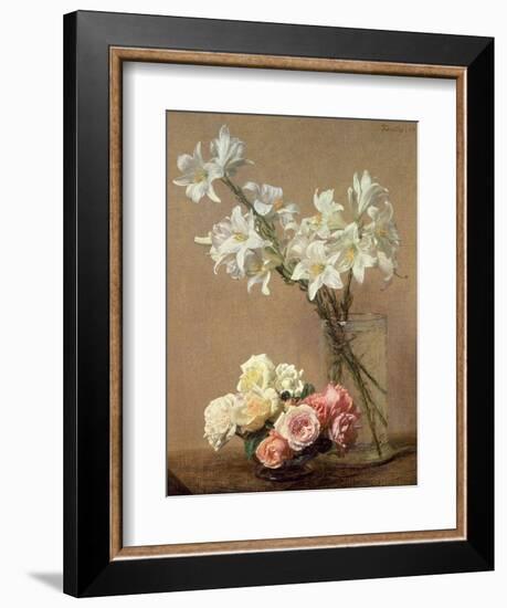 Lilies in a Vase, 1888-Henri Fantin-Latour-Framed Giclee Print