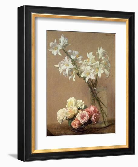 Lilies in a Vase, 1888-Henri Fantin-Latour-Framed Giclee Print