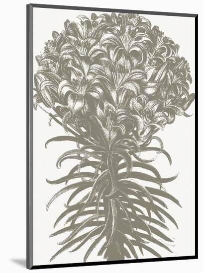 Lilies (Ivory & Burlap)-Botanical Series-Mounted Art Print
