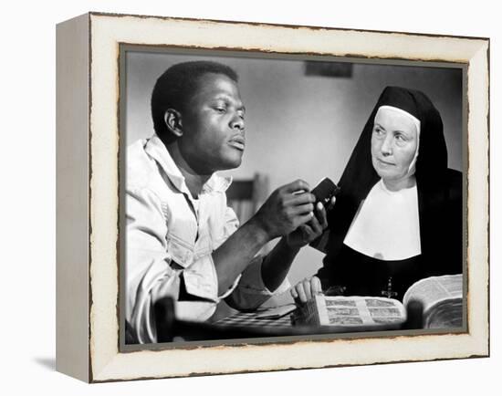 Lilies of the Field, Sidney Poitier, Lilia Skala, 1963-null-Framed Stretched Canvas