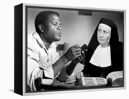 Lilies of the Field, Sidney Poitier, Lilia Skala, 1963-null-Framed Stretched Canvas