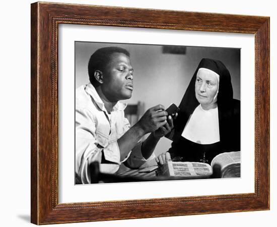 Lilies of the Field, Sidney Poitier, Lilia Skala, 1963-null-Framed Photo