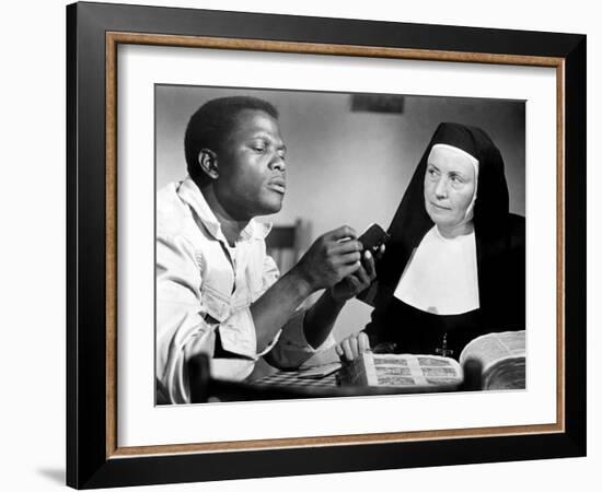 Lilies of the Field, Sidney Poitier, Lilia Skala, 1963-null-Framed Photo