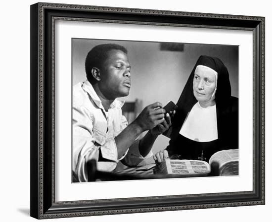 Lilies of the Field, Sidney Poitier, Lilia Skala, 1963-null-Framed Photo