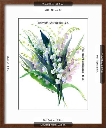 Lilies Of The Valley Art Print Suren Nersisyan Com - Easy Flowers Lily Of The Valley Acrylic Painting Tutorial Live