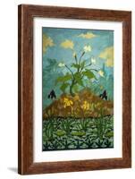 Lilies, Purple and Yellow Irises; Aromes, Iris Violets Et Jaunes, 1899-Paul Ranson-Framed Giclee Print