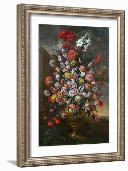 Lilies, Tulips, Carnations, Peonies, Convolvuli and Other Flowers, 1718-Sir William Beechey-Framed Giclee Print