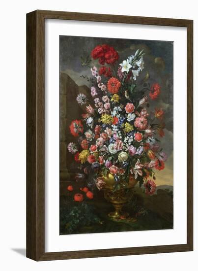 Lilies, Tulips, Carnations, Peonies, Convolvuli and Other Flowers, 1718-Sir William Beechey-Framed Giclee Print