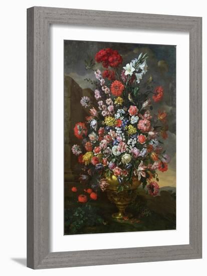 Lilies, Tulips, Carnations, Peonies, Convolvuli and Other Flowers, 1718-Sir William Beechey-Framed Giclee Print