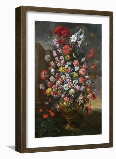 Lilies, Tulips, Carnations, Peonies, Convolvuli and Other Flowers, 1718-Sir William Beechey-Framed Giclee Print