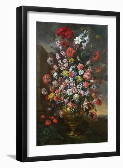 Lilies, Tulips, Carnations, Peonies, Convolvuli and Other Flowers, 1718-Sir William Beechey-Framed Giclee Print