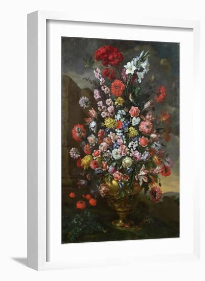 Lilies, Tulips, Carnations, Peonies, Convolvuli and Other Flowers, 1718-Sir William Beechey-Framed Giclee Print