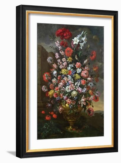 Lilies, Tulips, Carnations, Peonies, Convolvuli and Other Flowers, 1718-Sir William Beechey-Framed Giclee Print