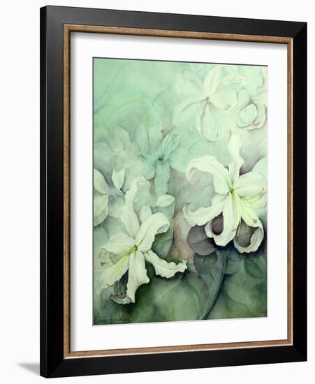 Lilies, White Auratum-Karen Armitage-Framed Giclee Print