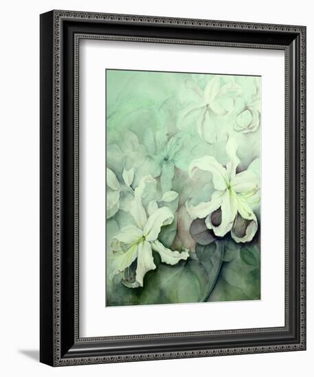 Lilies, White Auratum-Karen Armitage-Framed Giclee Print