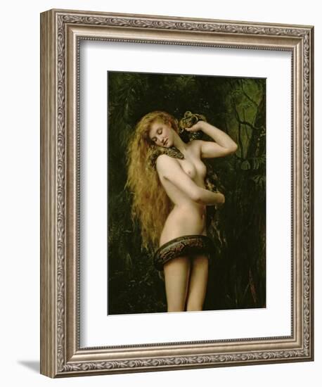 Lilith, 1887 (Detail)-John Collier-Framed Giclee Print