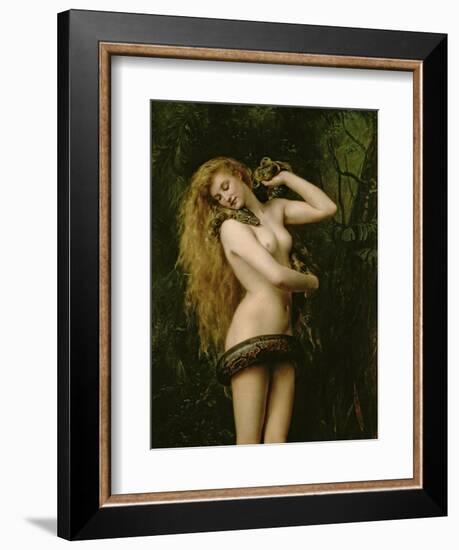 Lilith, 1887 (Detail)-John Collier-Framed Giclee Print