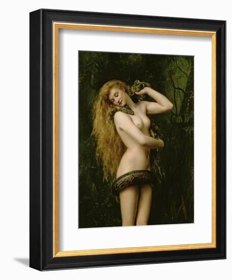 Lilith, 1887 (Detail)-John Collier-Framed Giclee Print