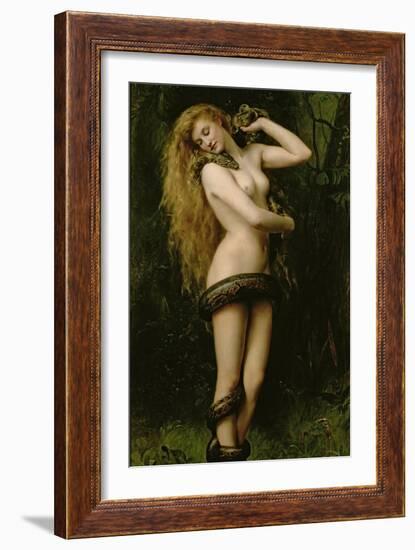 Lilith, 1887-John Collier-Framed Premium Giclee Print