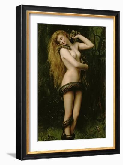 Lilith, 1887-John Collier-Framed Premium Giclee Print