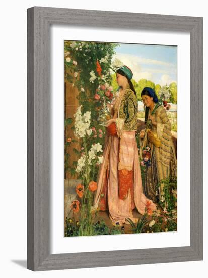 Lilium Auratum, 1871 (Oil on Canvas)-John Frederick Lewis-Framed Giclee Print