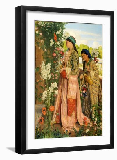 Lilium Auratum, 1871 (Oil on Canvas)-John Frederick Lewis-Framed Giclee Print