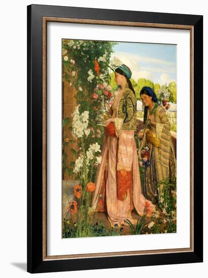 Lilium Auratum, 1871 (Oil on Canvas)-John Frederick Lewis-Framed Giclee Print