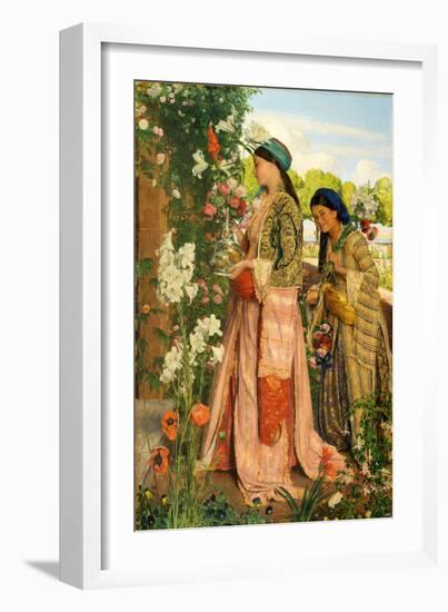 Lilium Auratum, 1871 (Oil on Canvas)-John Frederick Lewis-Framed Giclee Print