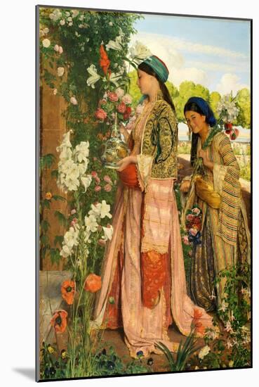 Lilium Auratum, 1871 (Oil on Canvas)-John Frederick Lewis-Mounted Giclee Print