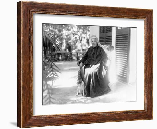 Liliuokalani, Queen of Hawaii, c.1917-null-Framed Photographic Print