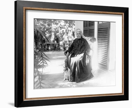 Liliuokalani, Queen of Hawaii, c.1917-null-Framed Photographic Print