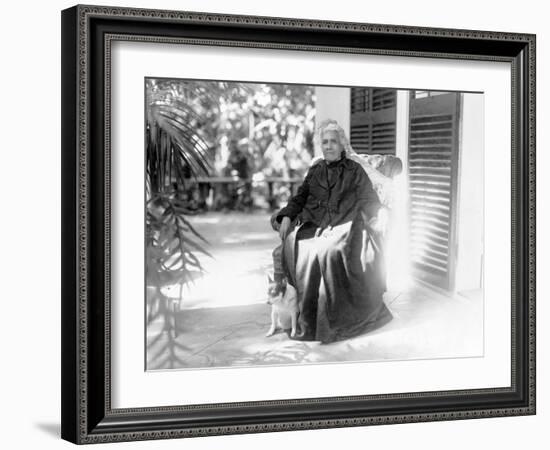 Liliuokalani, Queen of Hawaii, c.1917-null-Framed Photographic Print