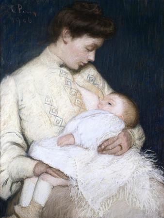 Nursing the Baby, 1906 Giclee Print - Lilla Cabot Perry | Art.com
