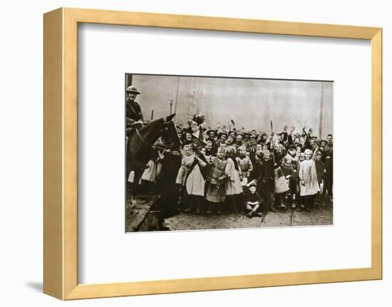 Lille delivered, France, World War I, 1918-Unknown-Framed Photographic Print