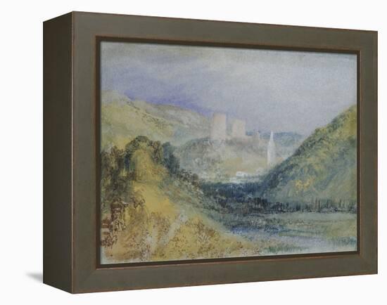 Lillebonne, C.1823 (W/C & Gouache with Pen & Ink on Paper)-Joseph Mallord William Turner-Framed Premier Image Canvas