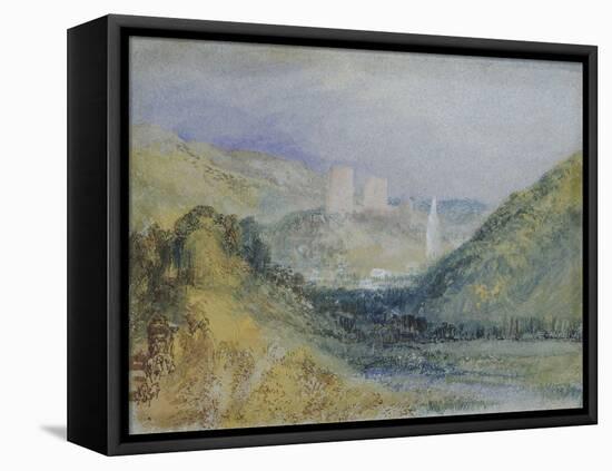 Lillebonne, C.1823 (W/C & Gouache with Pen & Ink on Paper)-Joseph Mallord William Turner-Framed Premier Image Canvas