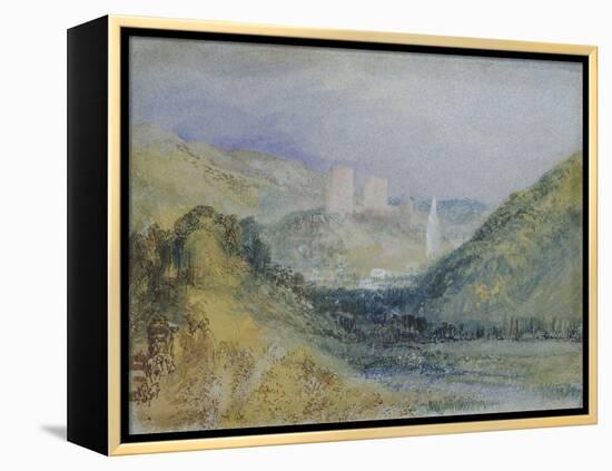 Lillebonne, C.1823 (W/C & Gouache with Pen & Ink on Paper)-Joseph Mallord William Turner-Framed Premier Image Canvas