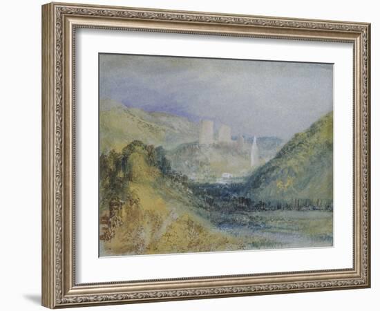 Lillebonne, C.1823 (W/C & Gouache with Pen & Ink on Paper)-Joseph Mallord William Turner-Framed Giclee Print