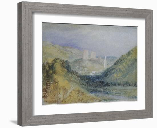 Lillebonne, C.1823 (W/C & Gouache with Pen & Ink on Paper)-Joseph Mallord William Turner-Framed Giclee Print