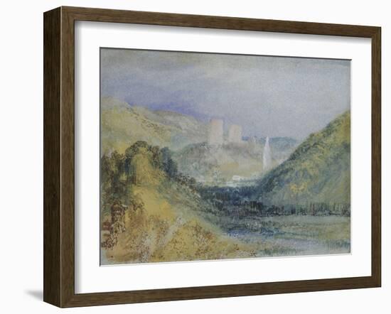 Lillebonne, C.1823 (W/C & Gouache with Pen & Ink on Paper)-Joseph Mallord William Turner-Framed Giclee Print